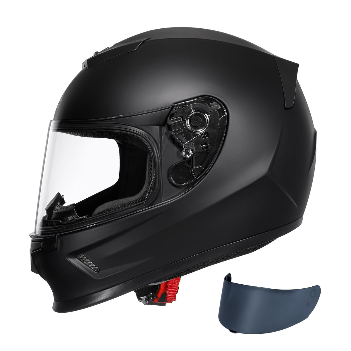 TRIANGLE helmet front view showing full-face protection and secure fit