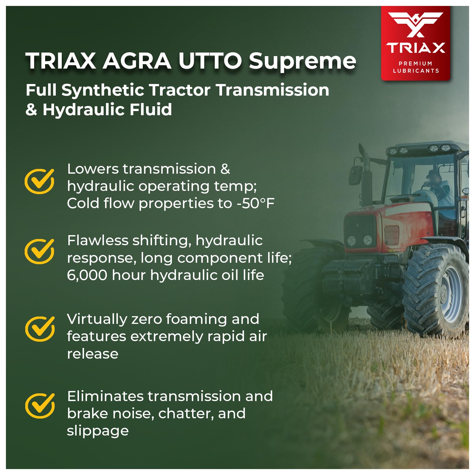 Synthetic oil texture close-up highlighting Triax heat resistance