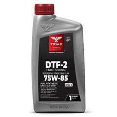 Triax DTF-2 front quart bottle showing branding and ready-to-use lubricant