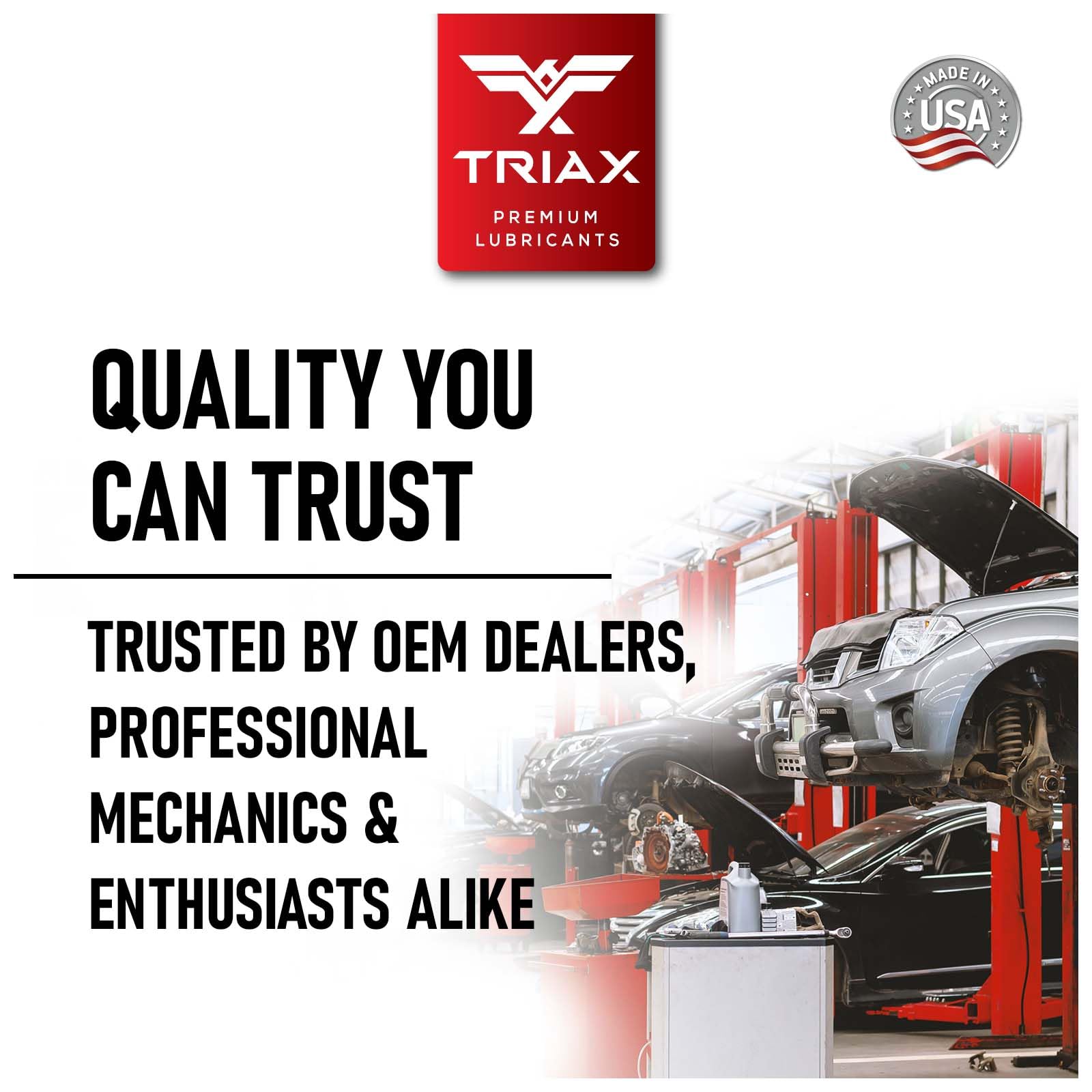 Triax DTF-2 oil texture close-up highlighting full-synthetic film strength
