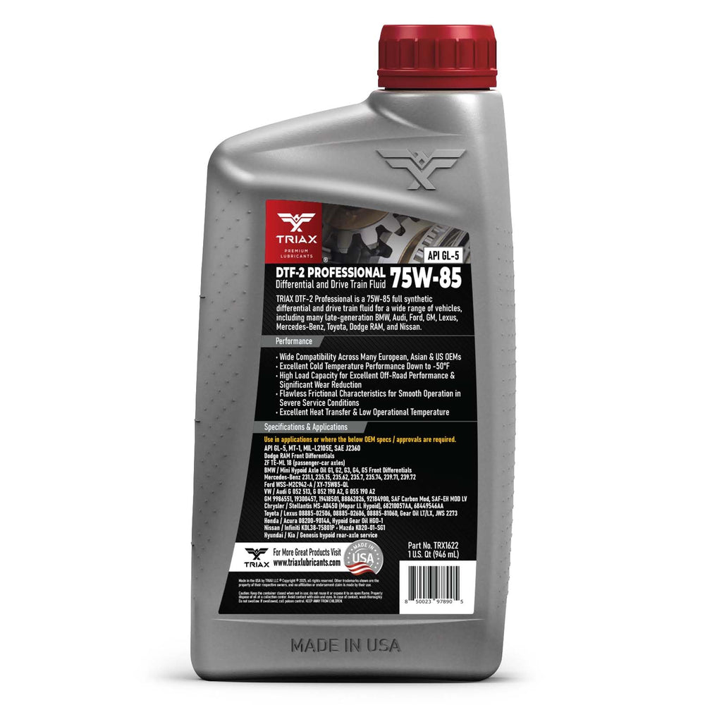 Triax DTF-2 quart beside a pickup truck suggesting towing and off-road use