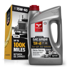 Triax Fleet Supreme 1 gallon front view showing packaging and durability
