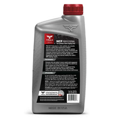 Triax HCF being poured into a funnel to show easy pour and accurate service application