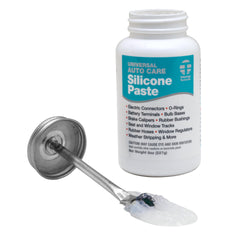 Tribology Tech-Lube jar front view showing label and clear paste benefit protection