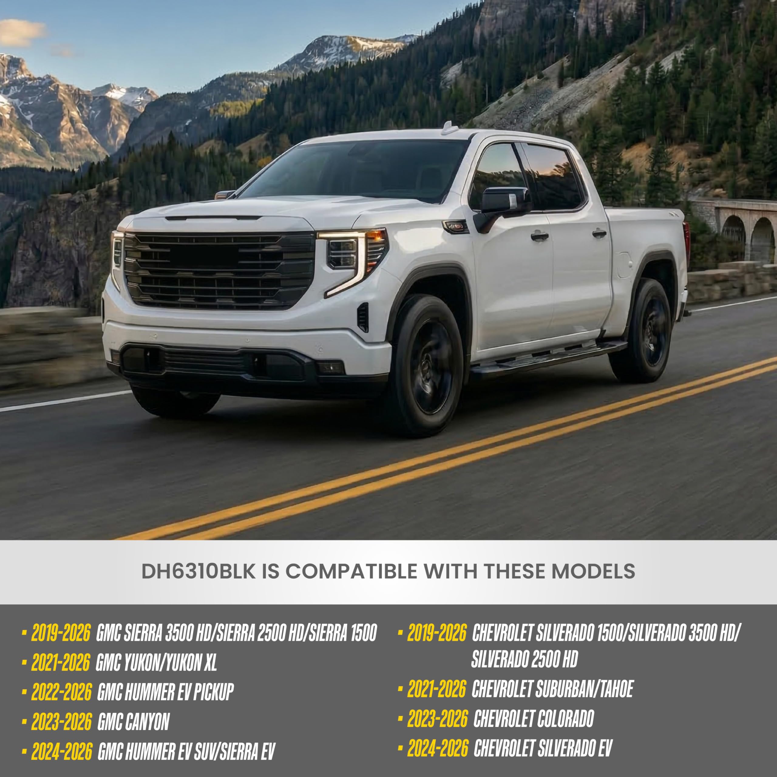 Trim Illusion installed on Silverado tail side providing cohesive styling