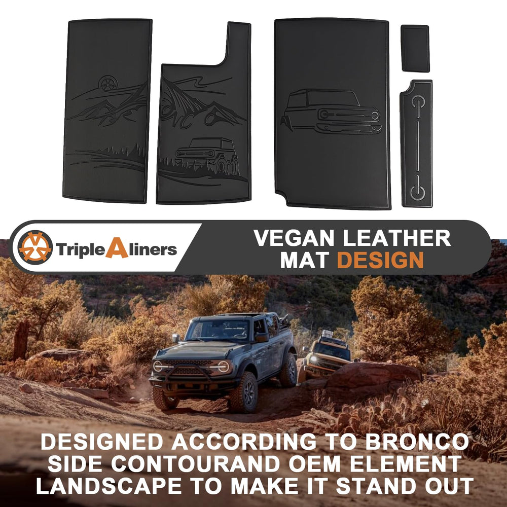 TripleAliners vegan leather mat texture detail benefit: noise reduction and protection