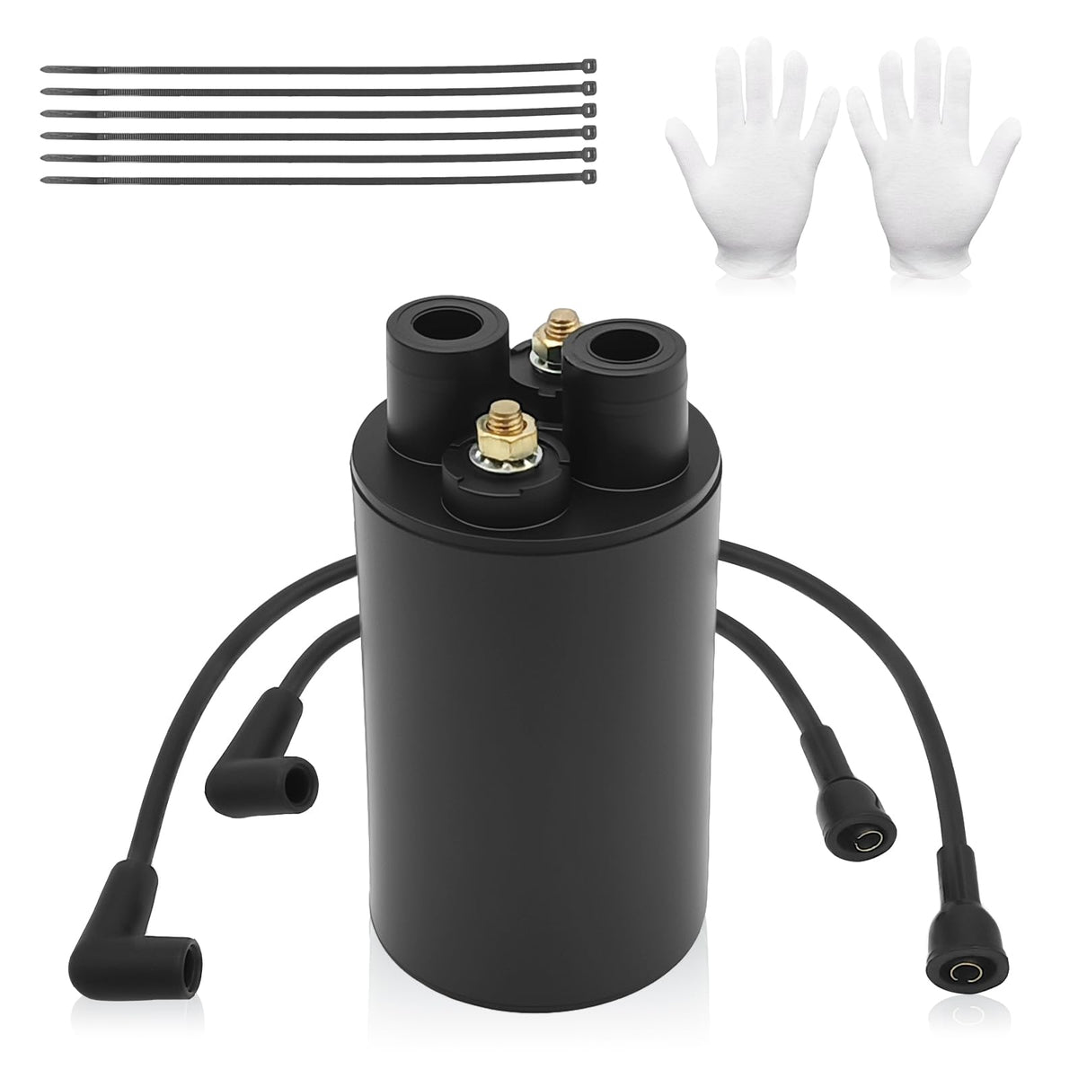 Triumilynn front view ignition coil showing compact housing and easy fit