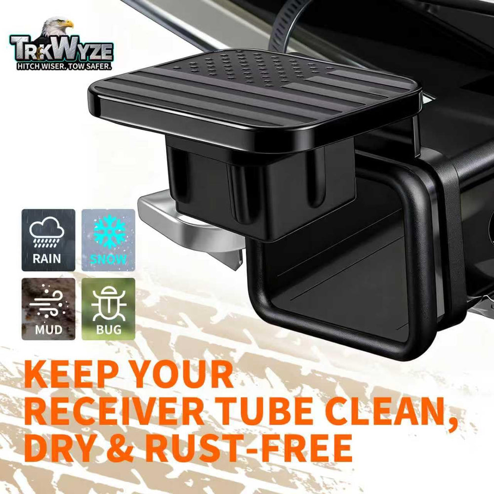 TrkWyze embossed aluminum detail highlighting texture and UV protection benefits