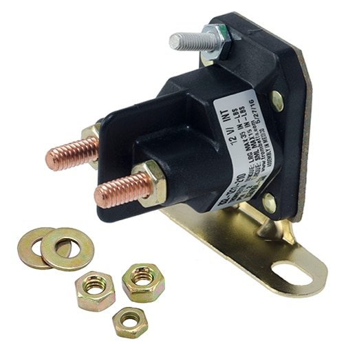 Trombetta front view of starter solenoid showing mounting and benefit of OEM fit