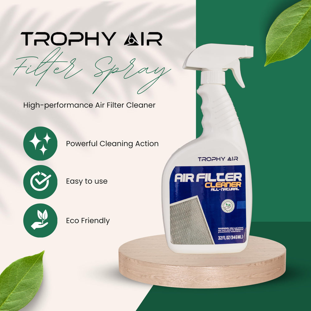 Trophy Air close-up of nozzle delivering controlled mist for even application and reduced waste