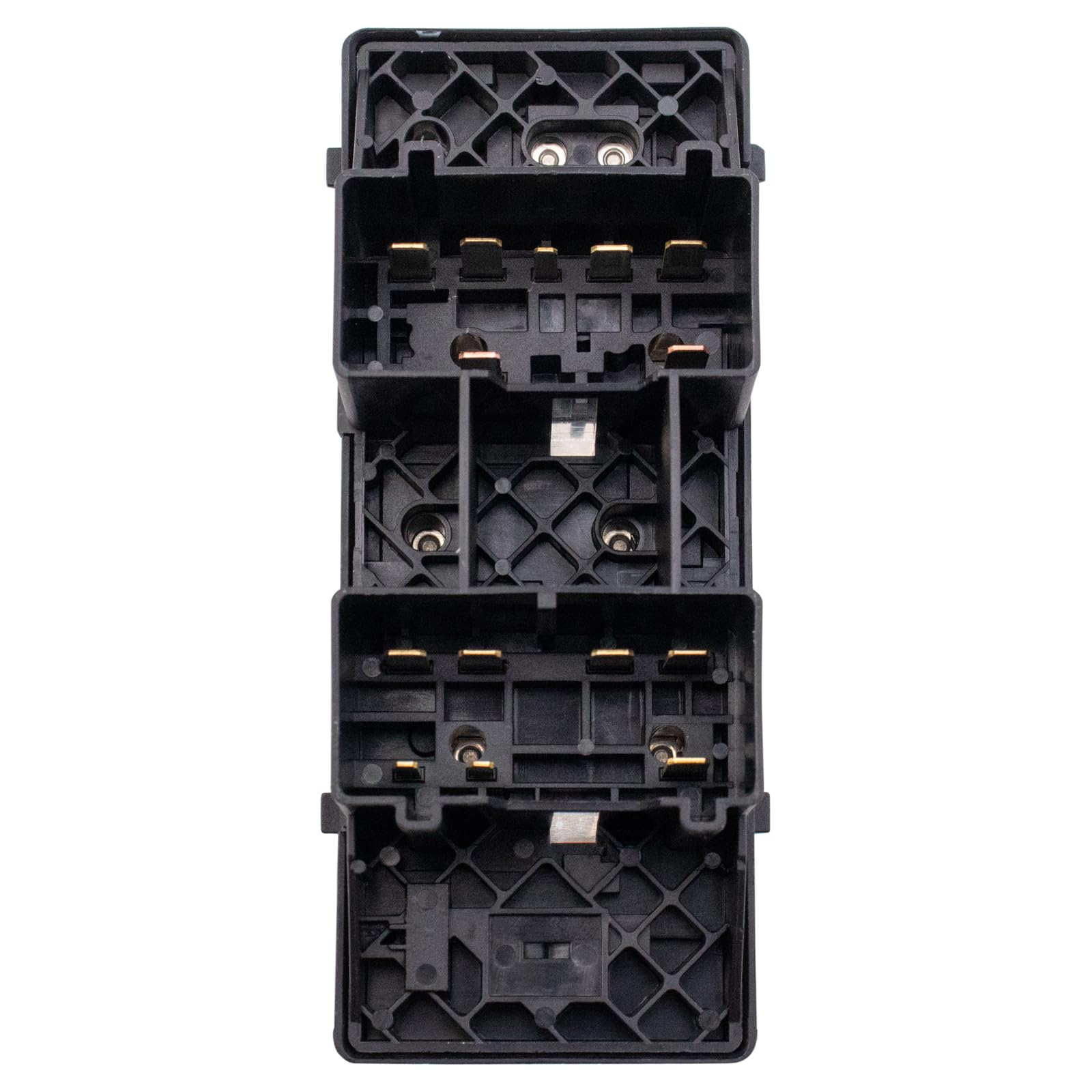 TRQ front left switch next to ruler showing compact OEM-matching size