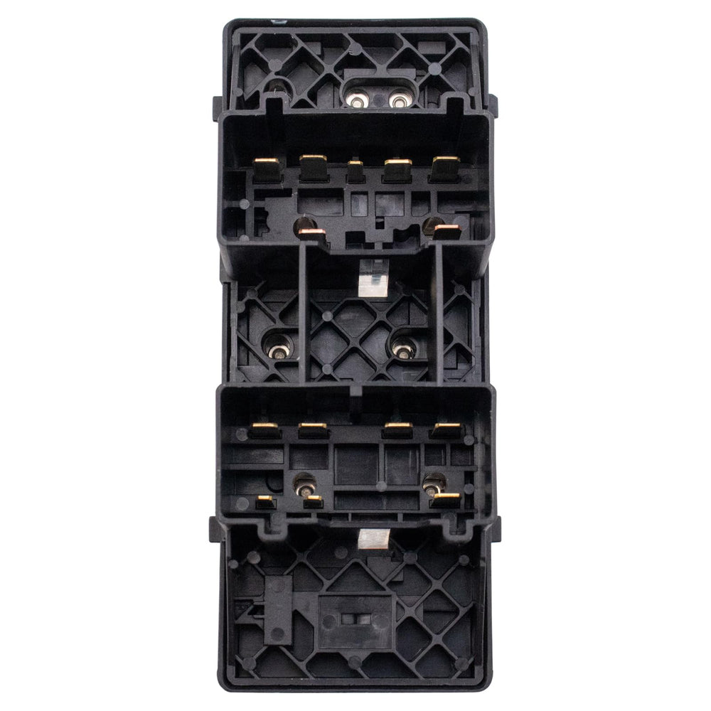 TRQ front left switch next to ruler showing compact OEM-matching size