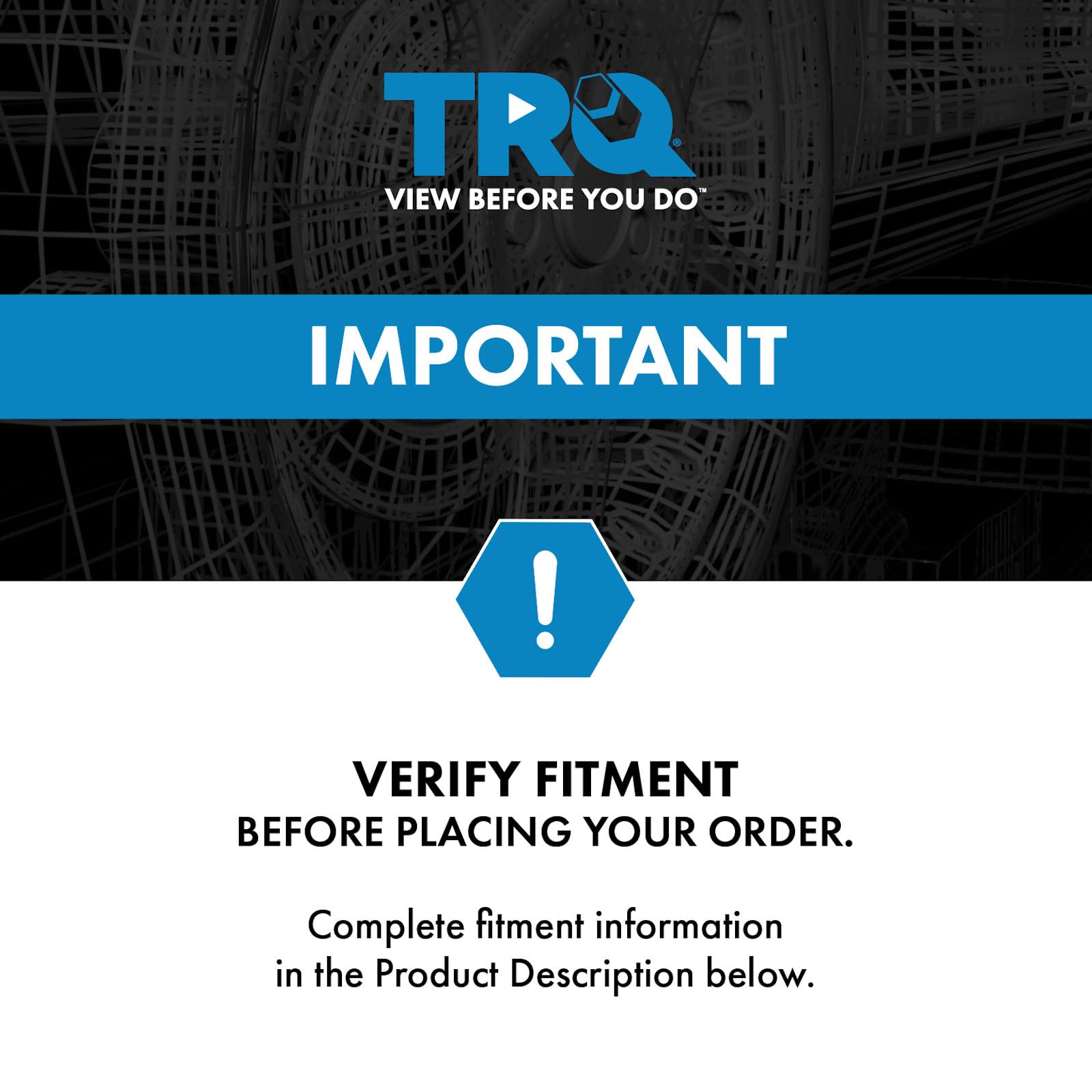 TRQ headlight close-up lens pattern highlighting beam control and durability
