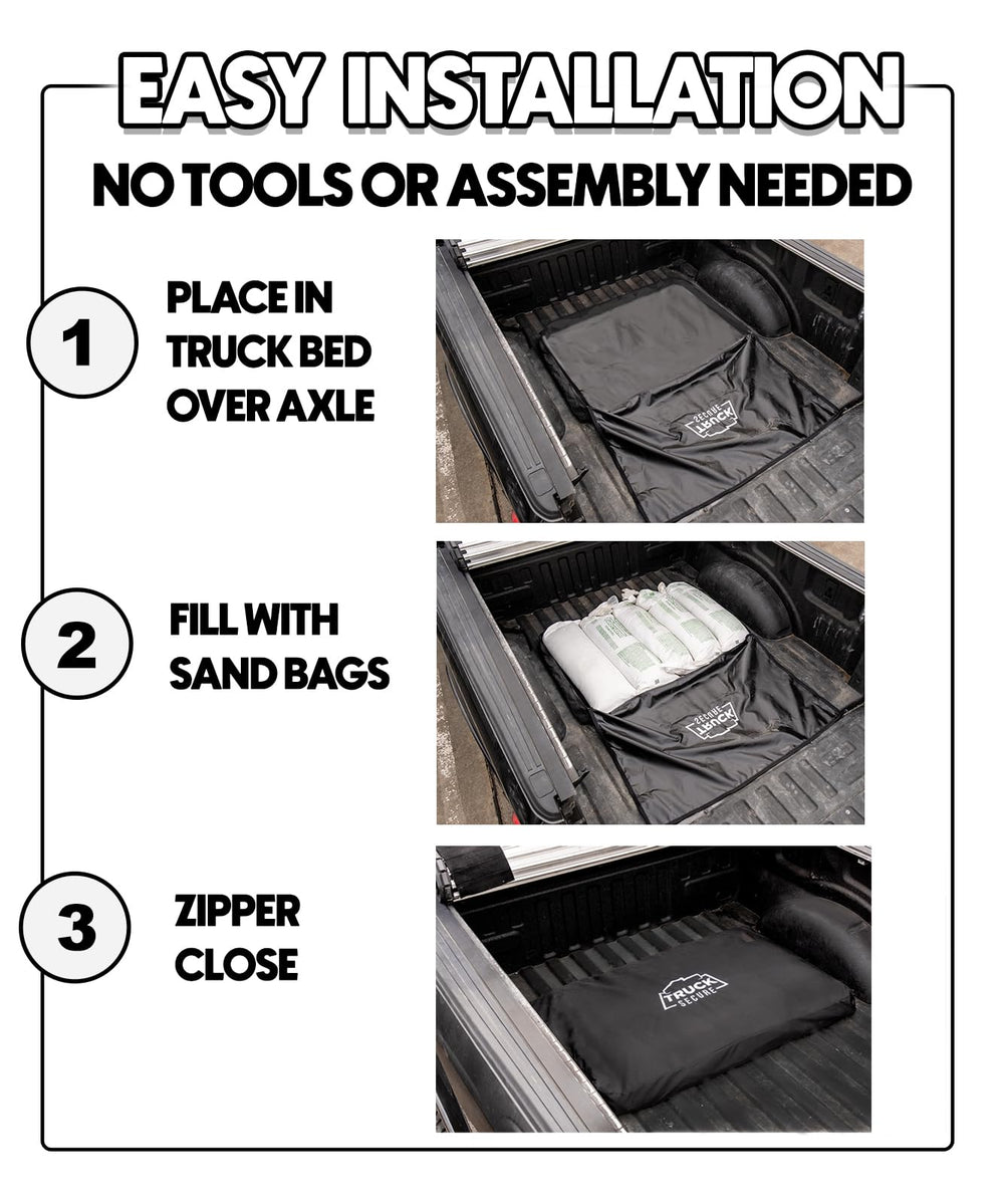 Truck Secure weatherproof material close detail keeping weights dry and ready