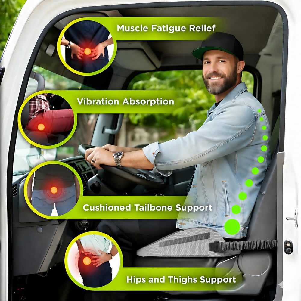 Truckules side profile highlighting contoured shape for improved posture