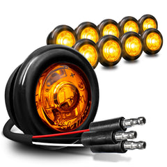 ONLINE LED STORE TRUE MODS front view amber marker light shows bright visibility benefit