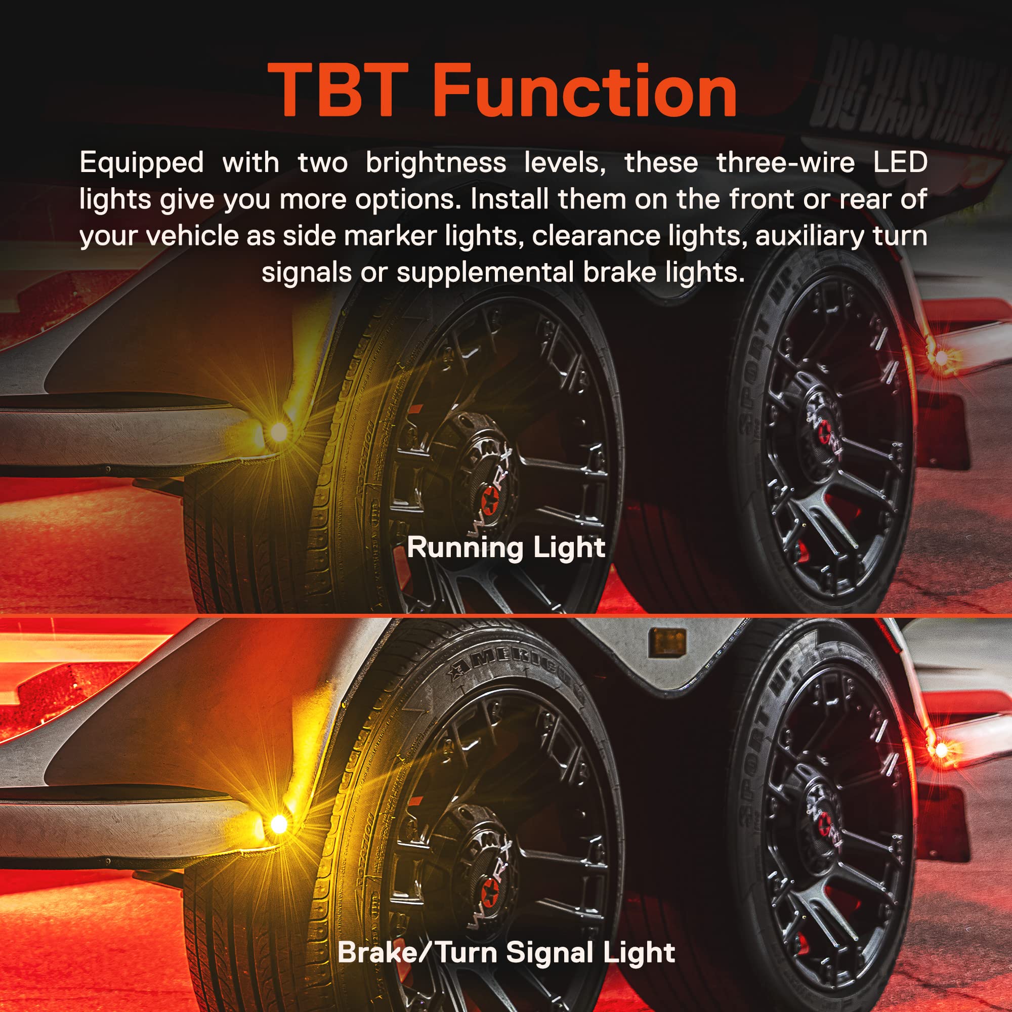 ONLINE LED STORE TRUE MODS wiring connectors show pre-attached bullets for fast installation benefit