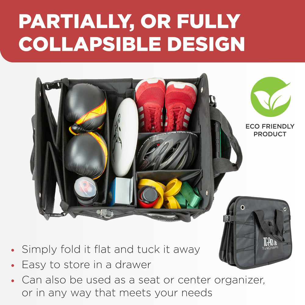 TRUNKCRATEPRO converted to half-length seat organizer for flexible use benefit