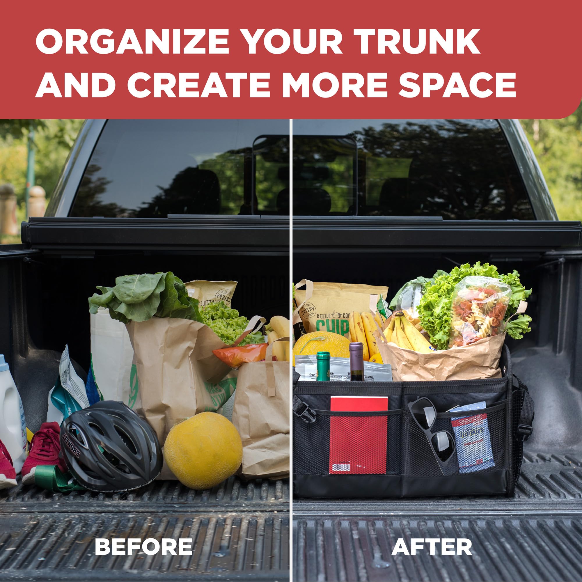 TRUNKCRATEPRO removable dividers laid out for customizable organization benefit