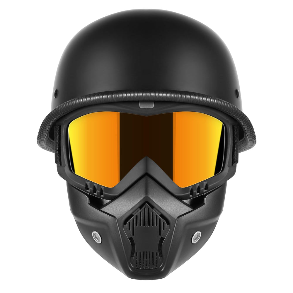 TRUSTERTHEE front view helmet showing retro style and DOT safety benefit