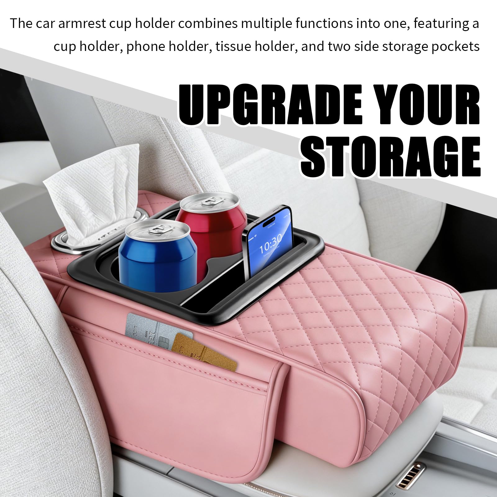 TSIEBRV installed on car armrest showing correct size and fit