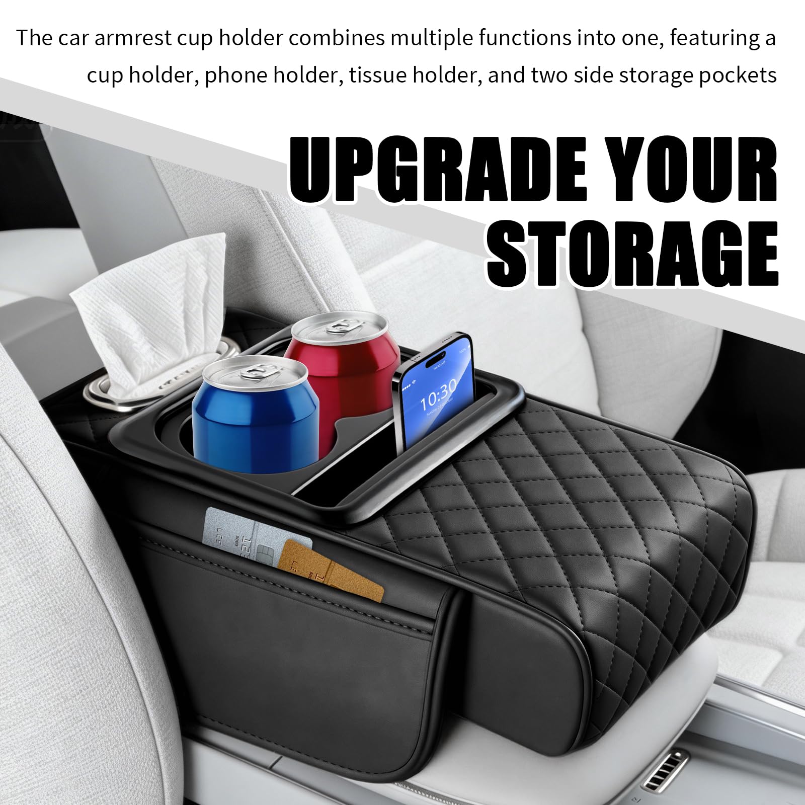 TSIEBRV side pocket storing cards and keys for tidy cabin organization