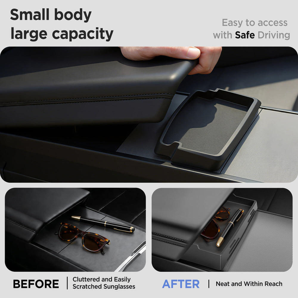 TSLDRV installed trays in console demonstrating secure fit and stability