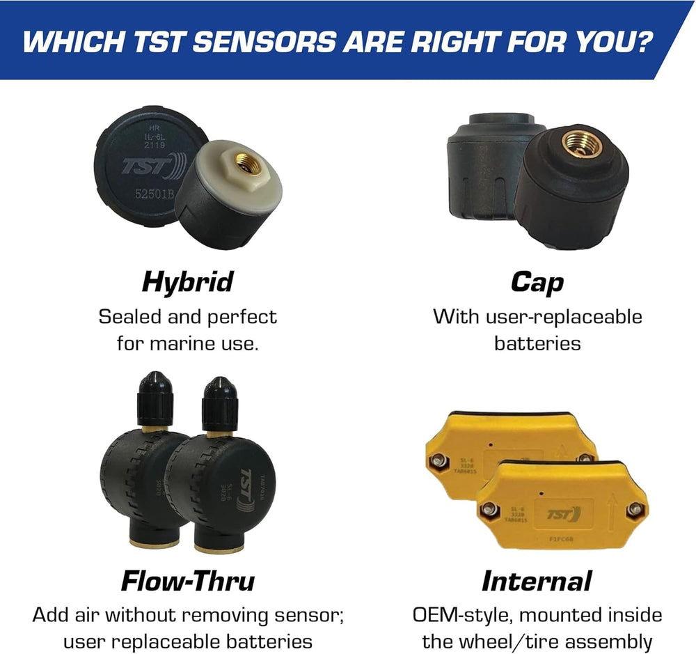 TST TRUCK SYSTEM TECHNOLOGIES caravan on road with sensors installed illustrating real‑world use