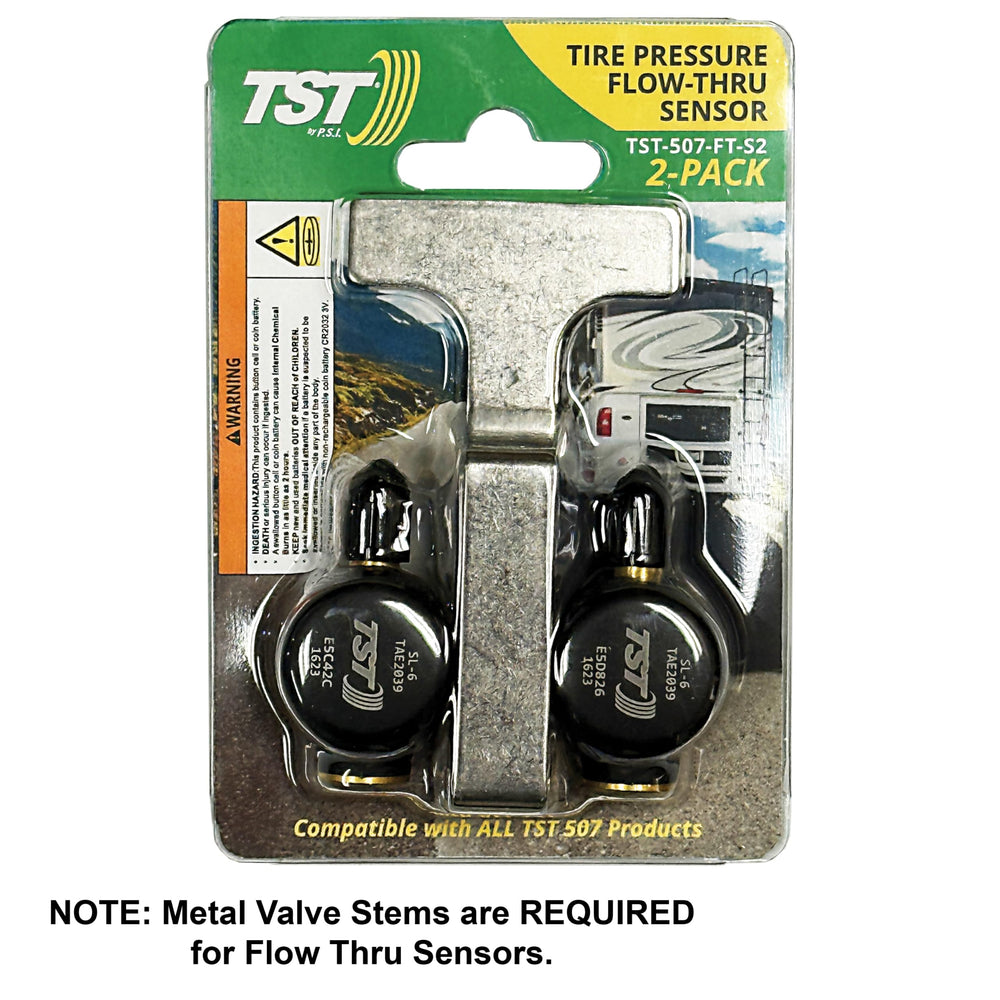TST TRUCK SYSTEM TECHNOLOGIES sensor fitted to wheel valve stem demonstrating secure fit benefit