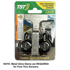 TST TRUCK SYSTEM TECHNOLOGIES sensor fitted to wheel valve stem demonstrating secure fit benefit