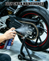 TT719 spool installed on CFMOTO swingarm for easier maintenance