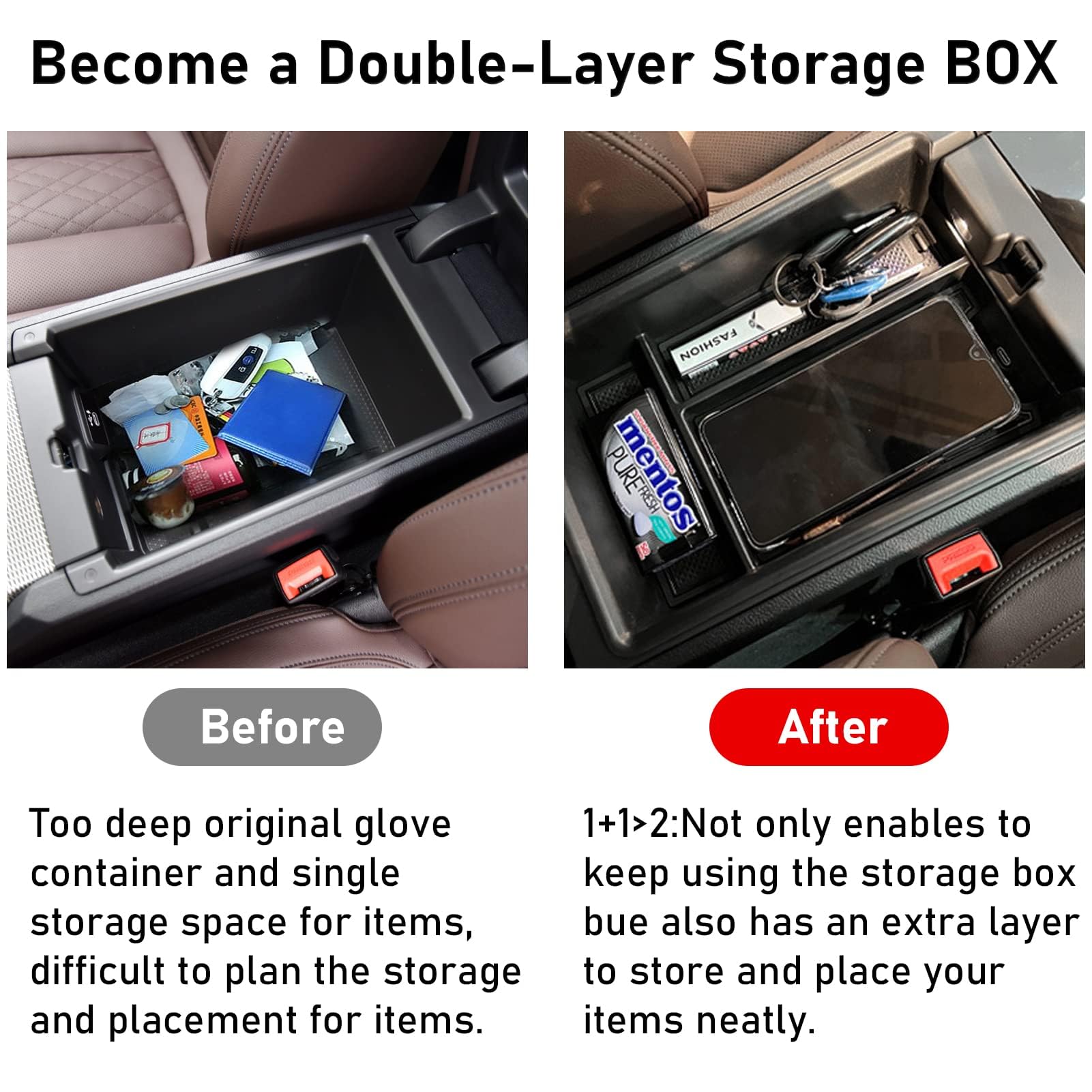 TTCR-II silicone anti-slip pad inside tray keeping phones and cards secure