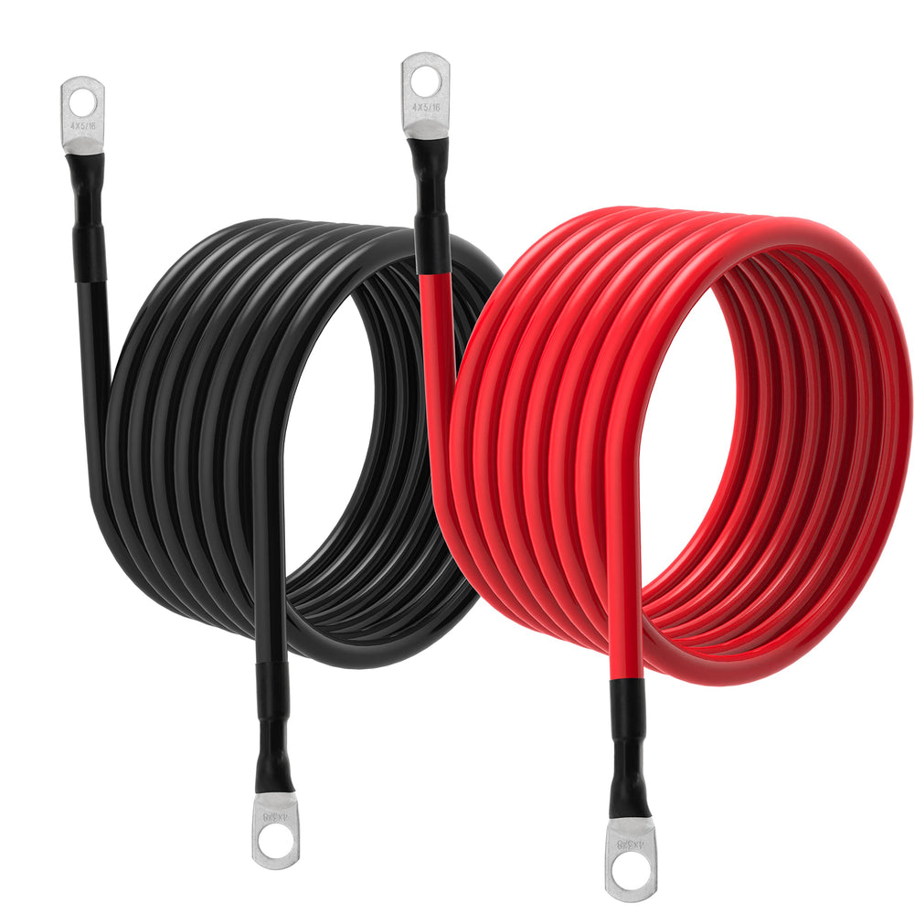 TUELETFU cables installed on car battery illustrating straightforward automotive hookup
