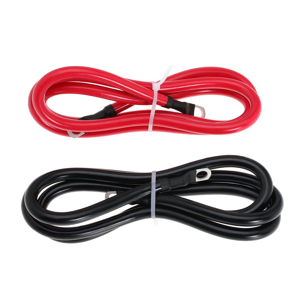 TUELETFU battery cables installed on boat battery illustrating marine-ready corrosion resistance