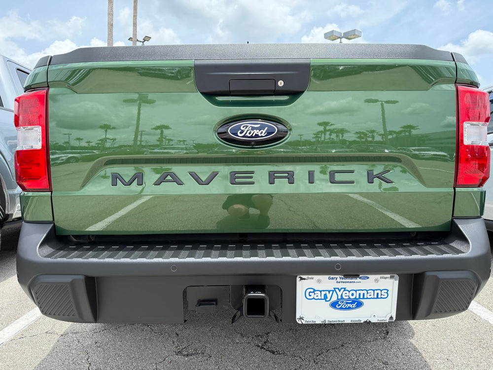 TufSkinz installed on a Maverick tailgate demonstrating OEM alignment