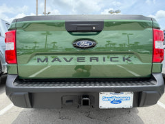 TufSkinz installed on a Maverick tailgate demonstrating OEM alignment