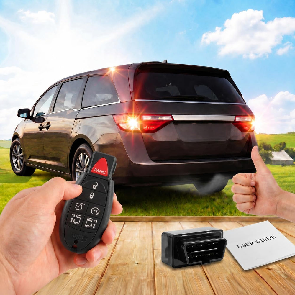 TuhrcIppwrs key on car dashboard illustrating immediate usability