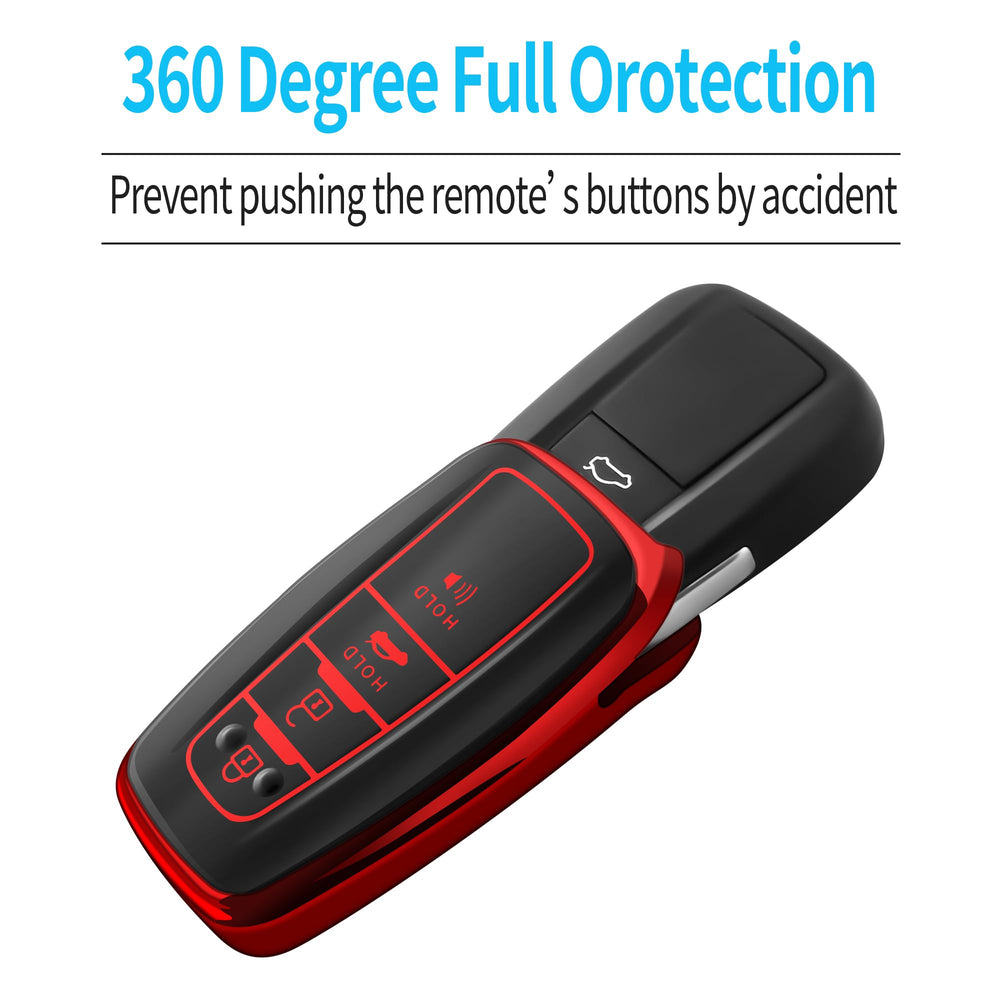 Tukellen installed on Toyota smart key showing button access benefit
