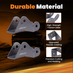 Tuningsworld bracket close-up highlighting laser-cut edges and strength