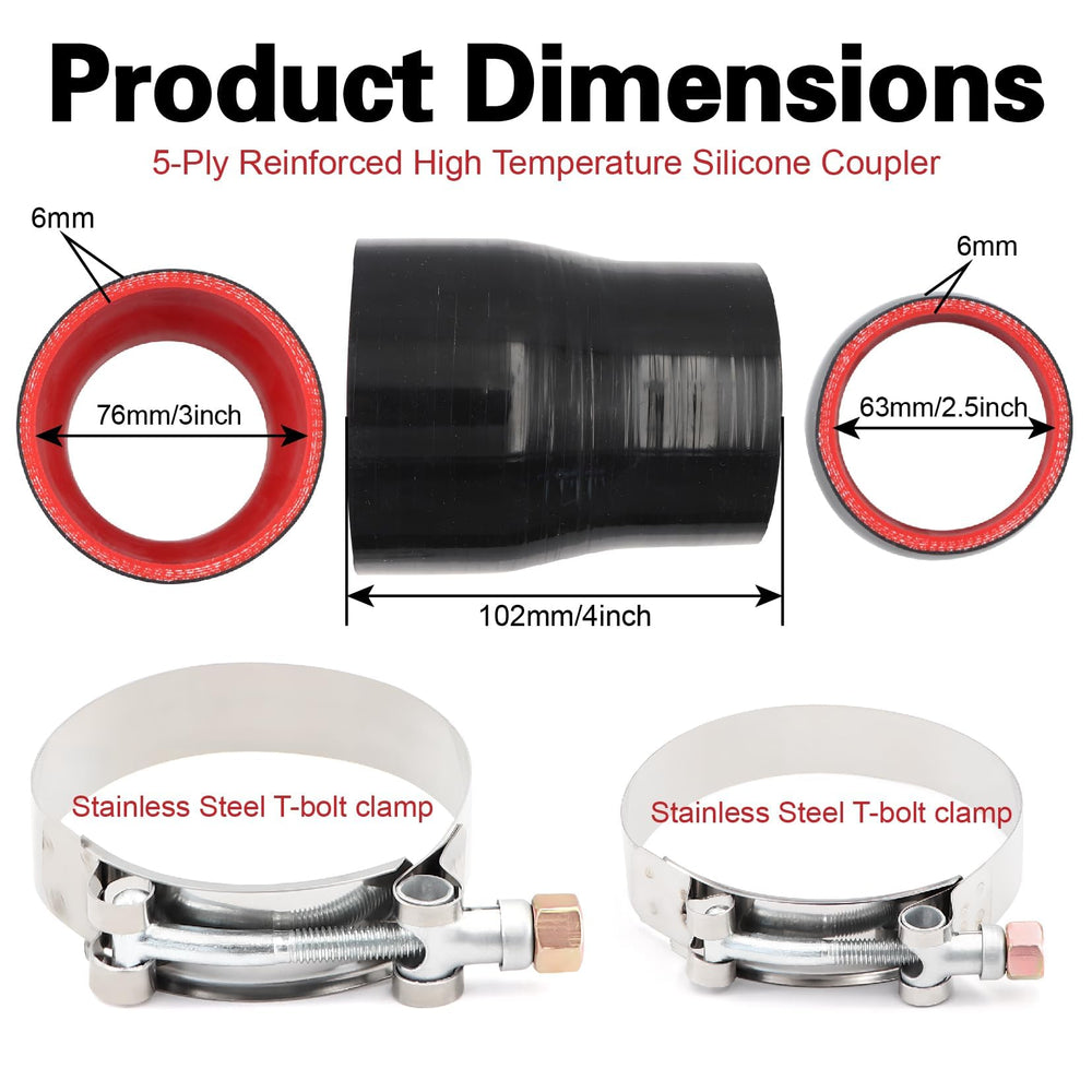 TuoLauthon two stainless clamps included for secure, ready-to-install benefit