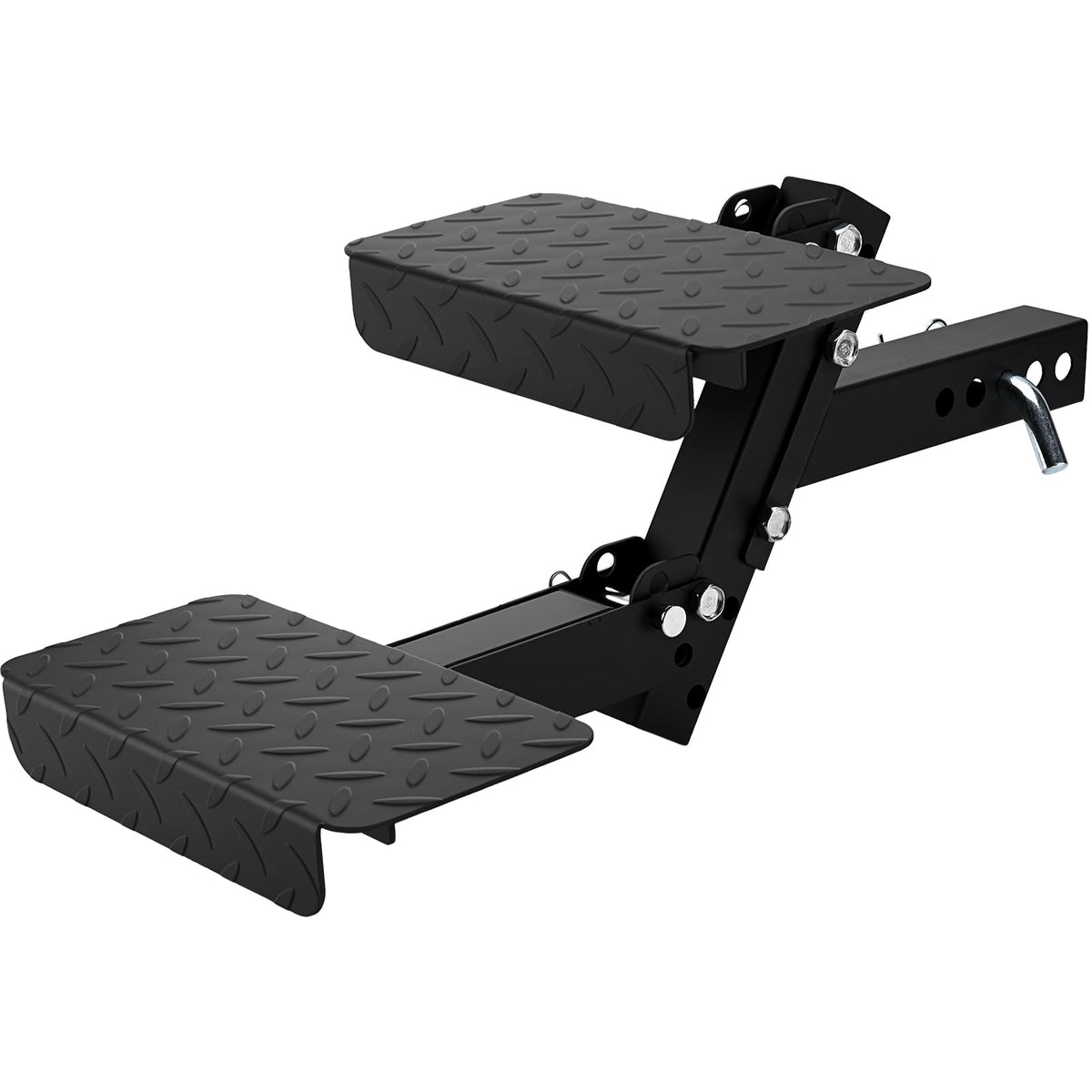 Turnirace front view showing two wide steps and secure fit benefit