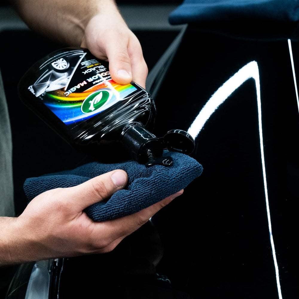 Turtle Wax Color Magic with foam applicator close-up for easy application