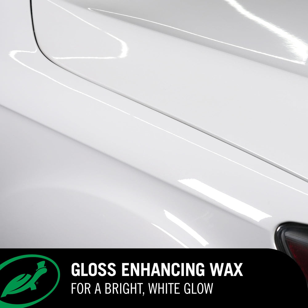 Turtle Wax poured onto cloth ready for section-by-section application