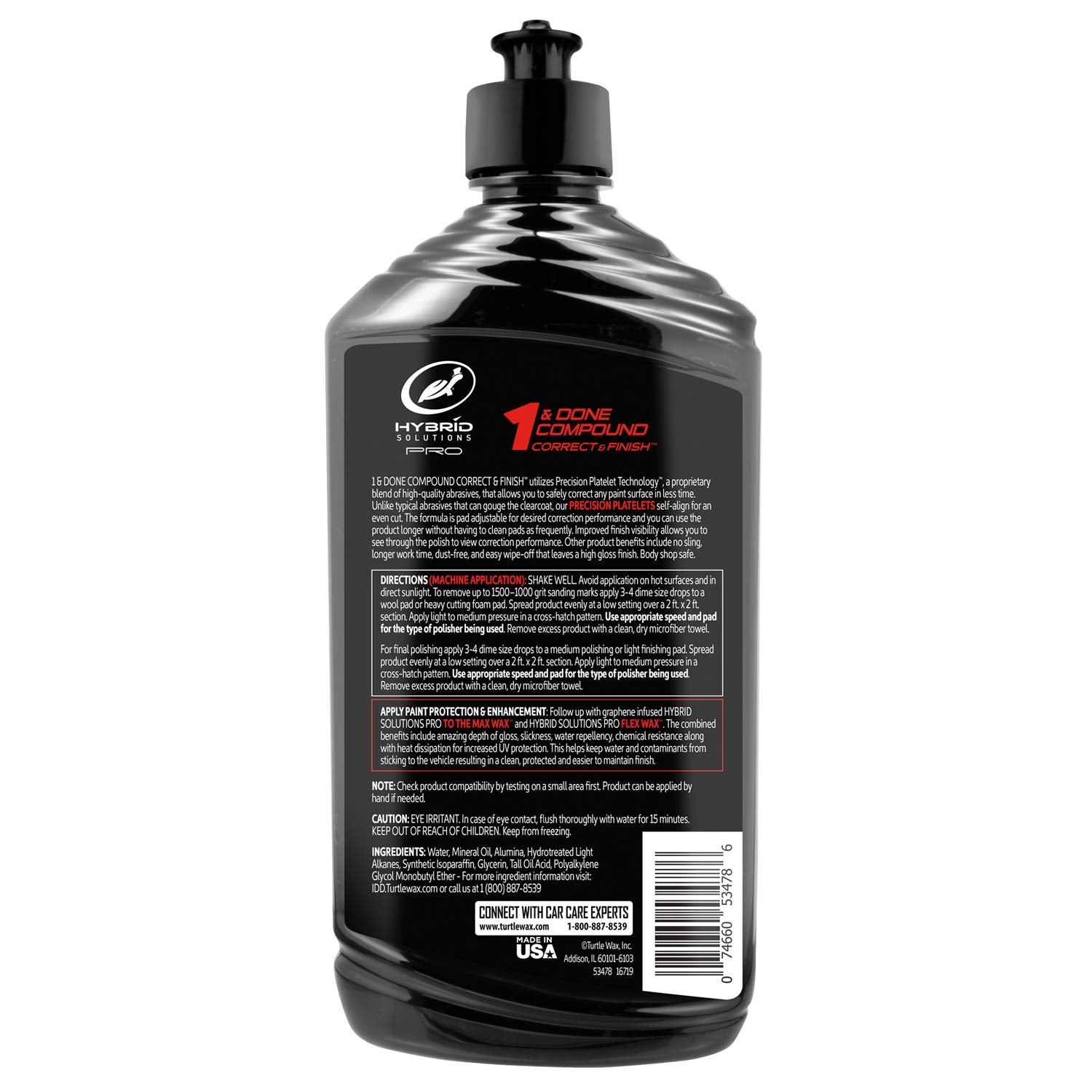 Turtle Wax pouring texture on pad, demonstrates smooth glide and control benefit