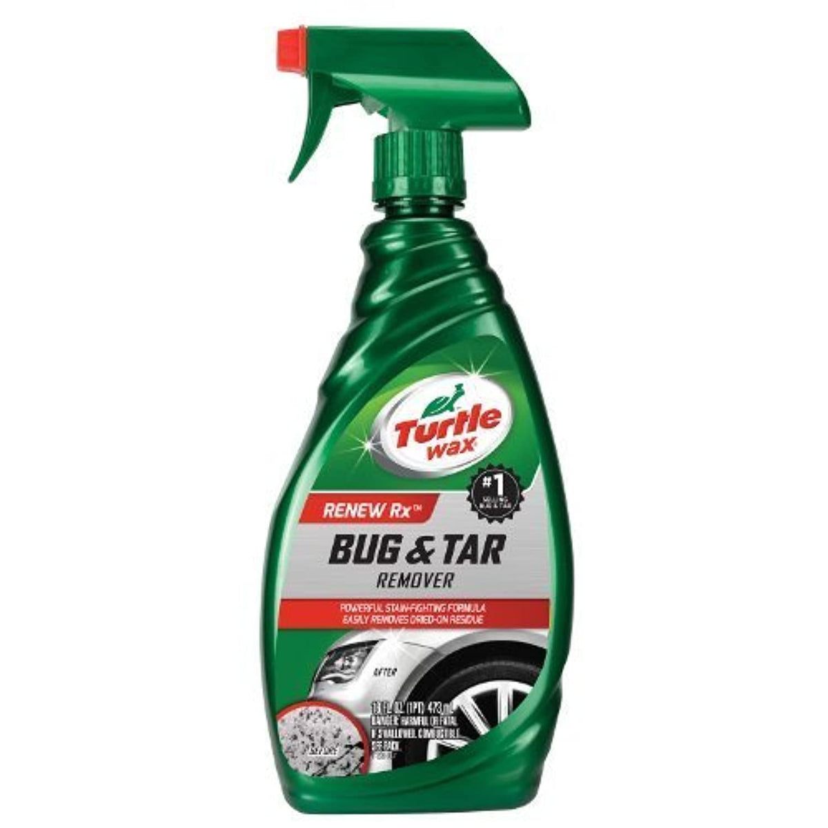 Turtle Wax T520A front bottle shot showing label and 16 oz size for fast residue removal