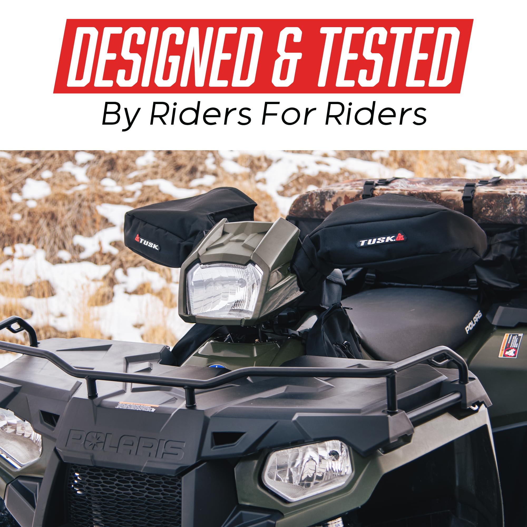 TUSK Cold Pro in use by rider in cold weather demonstrating comfort and protection