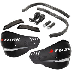 TUSK D-Flex Pro front view showing black aluminum bars and shields for rugged protection