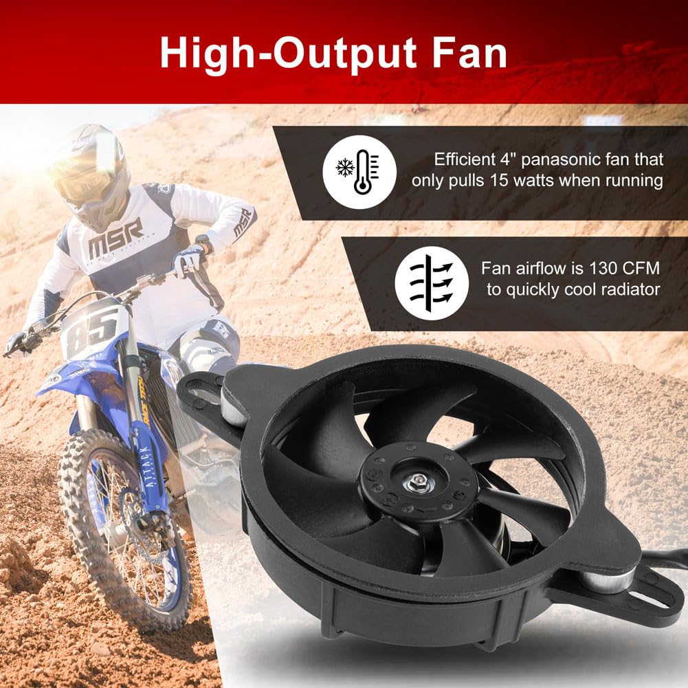 TUSK powder-coated aluminum cage detail protects fan from debris and corrosion