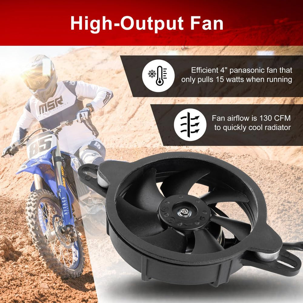 TUSK powder-coated aluminum cage detail protects fan from debris and corrosion