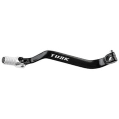 TUSK folding shift lever front view showing black arm and silver tip for improved reach